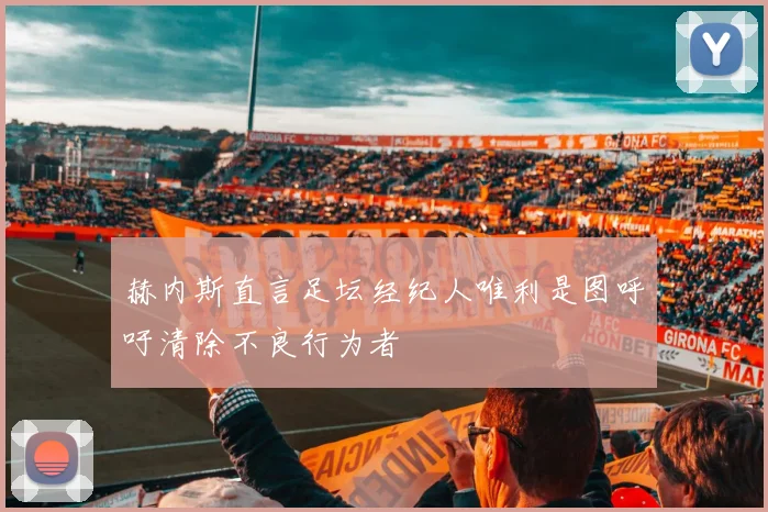 赫内斯直言足坛经纪人唯利是图呼吁清除不良行为者